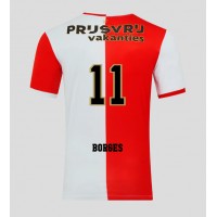 Moški Nogometni dresi Feyenoord Goncalo Borges #11 Domači 2025-26 Kratek Rokav